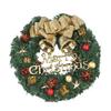 Christmas Door Decor Wreaths Realistic Hanging Wreath Garland Decoration Versatile Bow/Berry/Santa/Reindeer for Home Party Decor