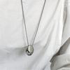 Water Drop Pendant Necklace for Women Titanium Steel Clavicle Chain Waterproof Choker Aesthetic Collar Jewelry Gift