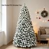 Frosted PVC White Fluff Christmas Tree for Hotel and Commercial Decorations