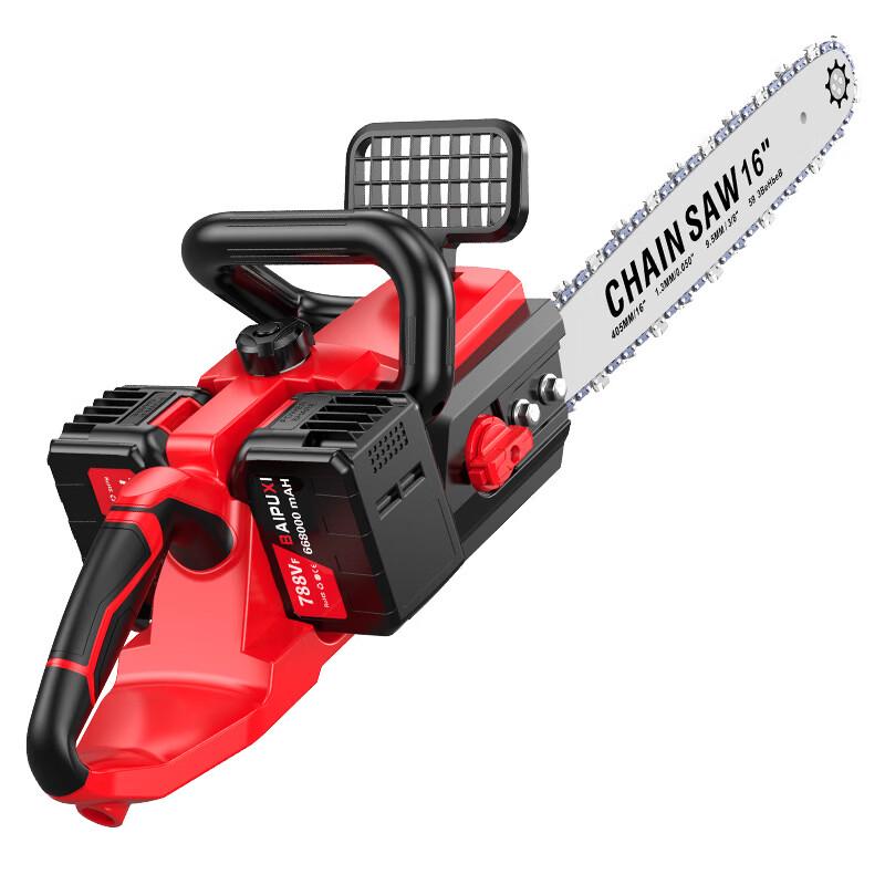 BAIPUXI 56V 16-inch Cordless Electric Chainsaw CN Plug (adapter Included)
