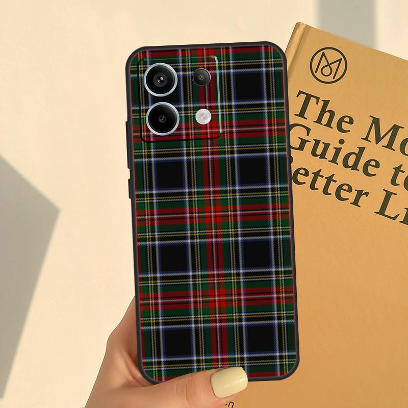 Clan Stewart Tartan Plaid Pattern Cover For Xiaomi Redmi Note 14 13 9 10 11 12 Pro 10S 11S 12S Case For Redmi 14C 10C 12C 13C
