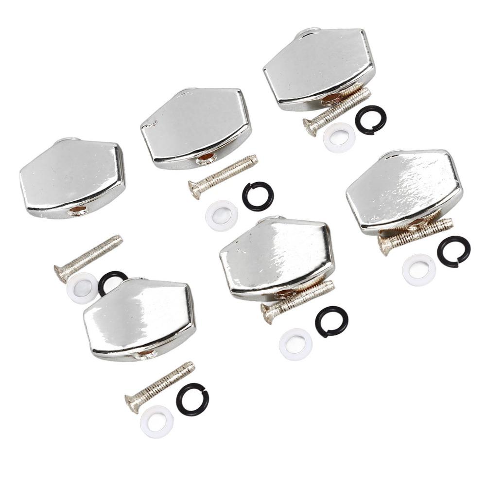 12PCS Silver Color Acoustic Guitar Buttons Guitar Machine Heads For Acoustic Guitar
