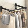 Non-Punching Drying Rack Stainless Steel Clothes Drying Hanger Folding Drying Racks  Bathroom
