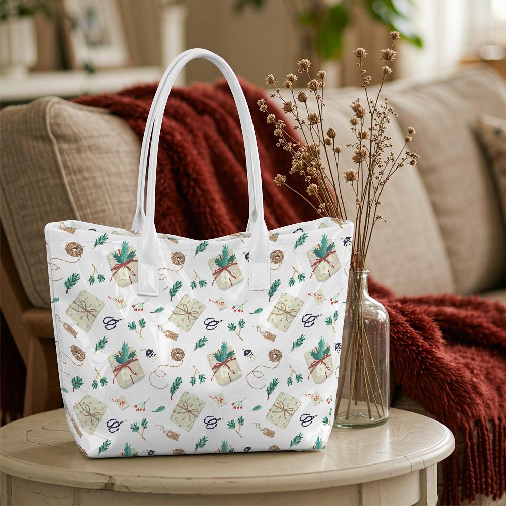 Cute Gift Print Shoulder Bag Fashion Casual Daily Tote Bag Lightweight Portable Shopping Handbag