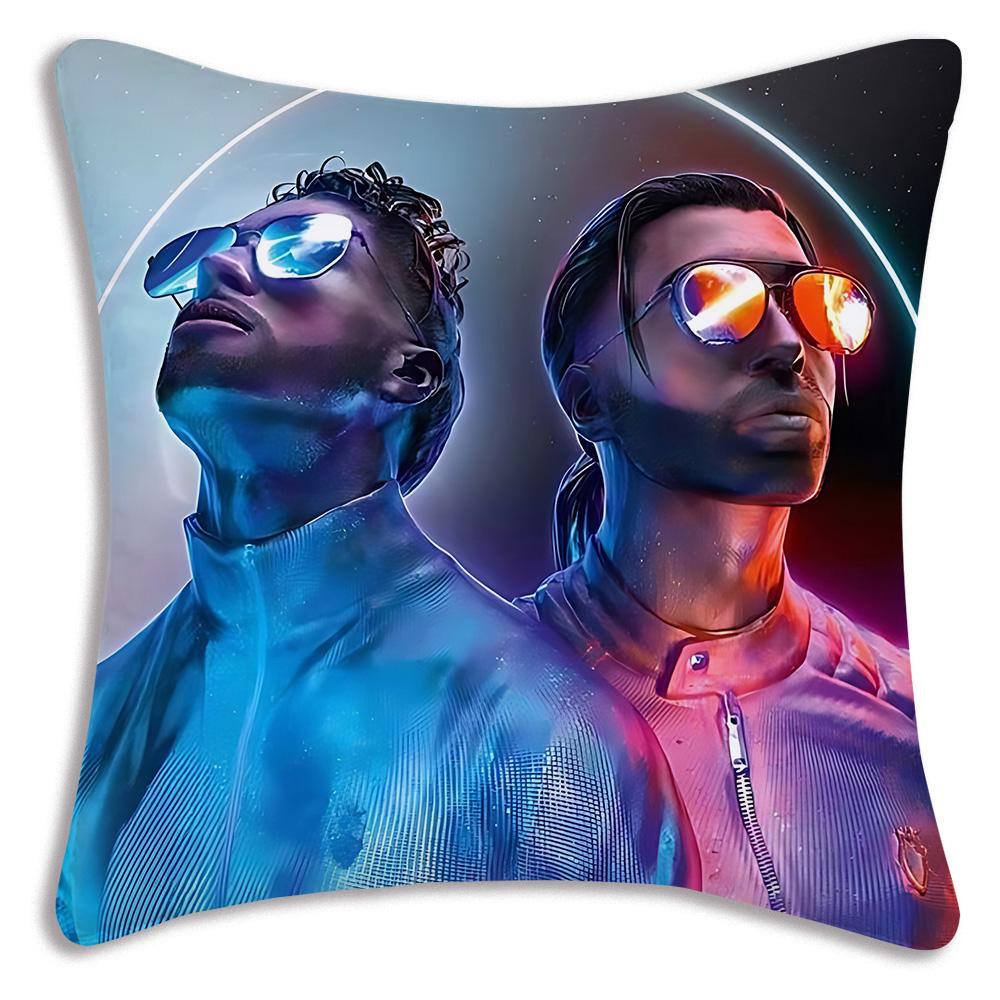 French rapper PNL Pillow Covers Cartoon Sofa Decorative Home Double-sided Printing Short Plush Cute Cushion Cover