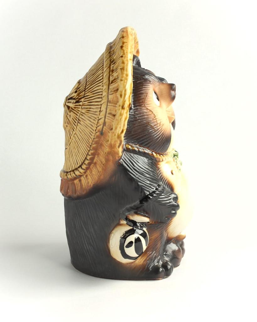 Pottery Tanuki 11 "Shigaraki Ware" Wish-Fulfilling (raccoon Dog) No. A099-04