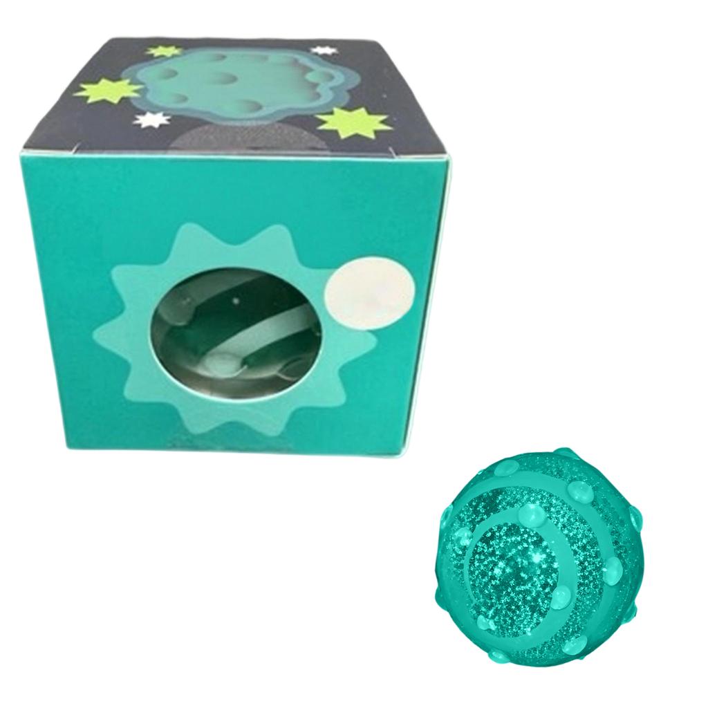 Soft Glow In the Dark Squeeze Toy Stress Relief Ball with Textured Surface and Flexible Material for Sensory Play and Relaxation