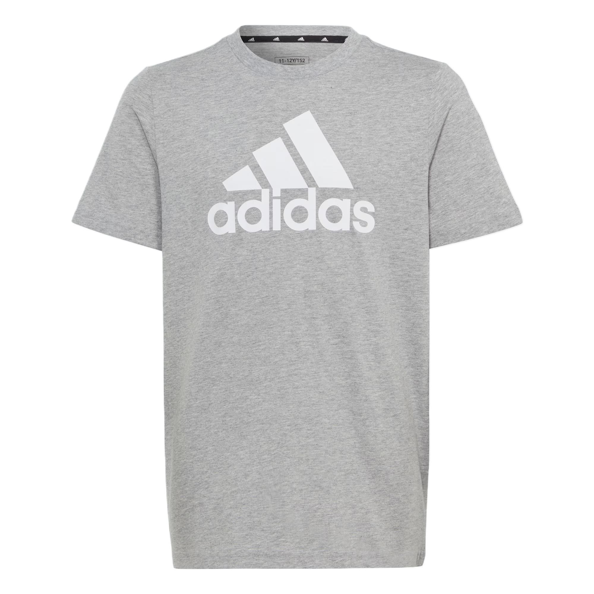 

New Adidas ESSENTIALS T Shirt Medium Heather Gray HR6379 140