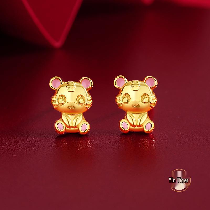 Teqia Zodiac Horse Earrings for Women - S925 Sterling Silver Chinese National Trend