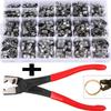 130/80/45pcs 304 Stainless Steel Hose Clamps 5.8-23.5mm Spring Clamps Fuel Water Hose Pipe Clamps Clips  +1PCS Pliers Tool
