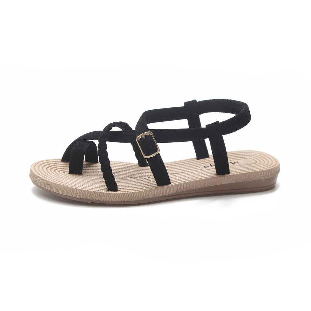 New flat toe cool slippers women's summer beach shoes trendy Korean version open-toed women's shoes