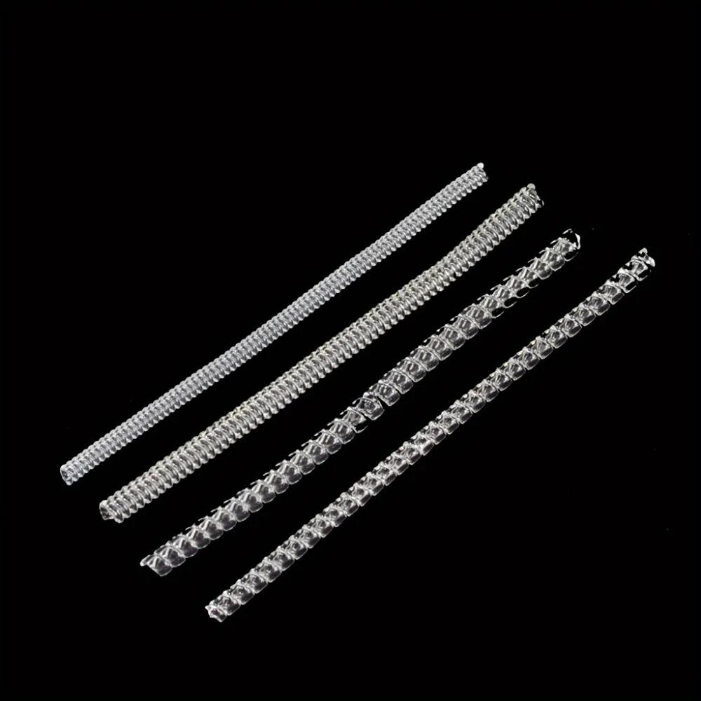 4pcs/Set Ring Size Reducer Tools Spiral Spring Based Rings Adjust Invisible Transparent Tightener Resizing Tool Jewelry Guard