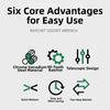 Adjustable 1/2 Retractable Ratchet Wrench with Secure Socket Retention and Ergonomic Design for Efficient Work