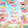 Squishy Bunny Stress Relief Toy Girls Kids Fidget Toys Colorful Rabbit For Christmas Basket Stuffers Anti Stress Squeeze Toy