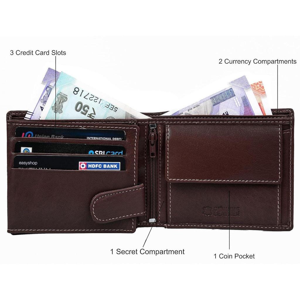 Oliver Aniline Brown Leather Wallet for Men