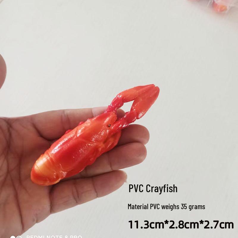 Simulated Seafood Model: Shrimp, Lobster, Crab, and Prawn Decoration