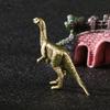 Solid Brass Velociraptor Dinosaur Jurassic Dinosaur Family Small Statue Office Desktop Ornaments Tea Pet Crafts Animal Figurines