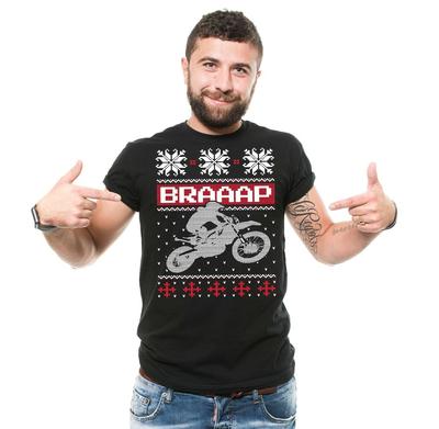 Mens Motorcycle T-shirt Motorbike BRAAAP Shirt Christmas Gifts Biker Rider Shirt Unisex T-Shirt