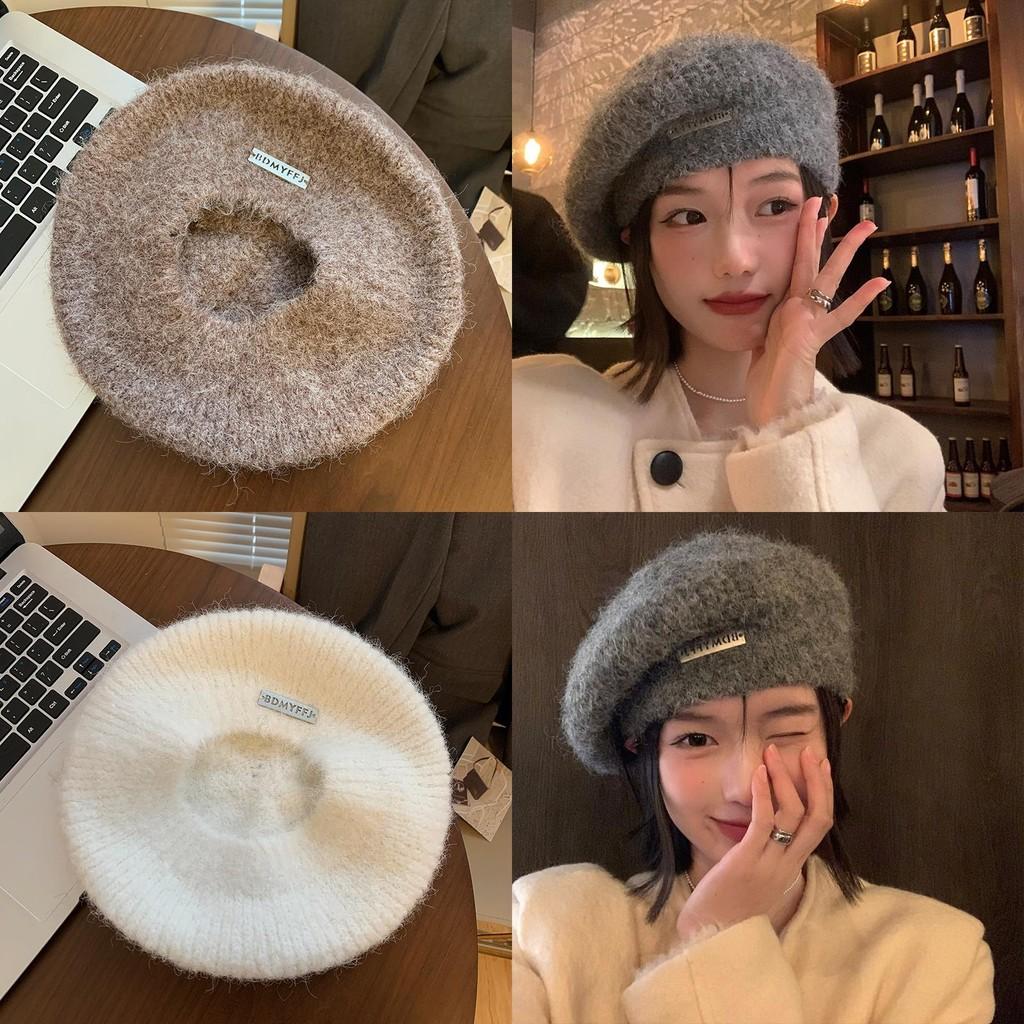 Stylish Wool Beret For Women Winter Warmth Elegant Design Large Head Fit