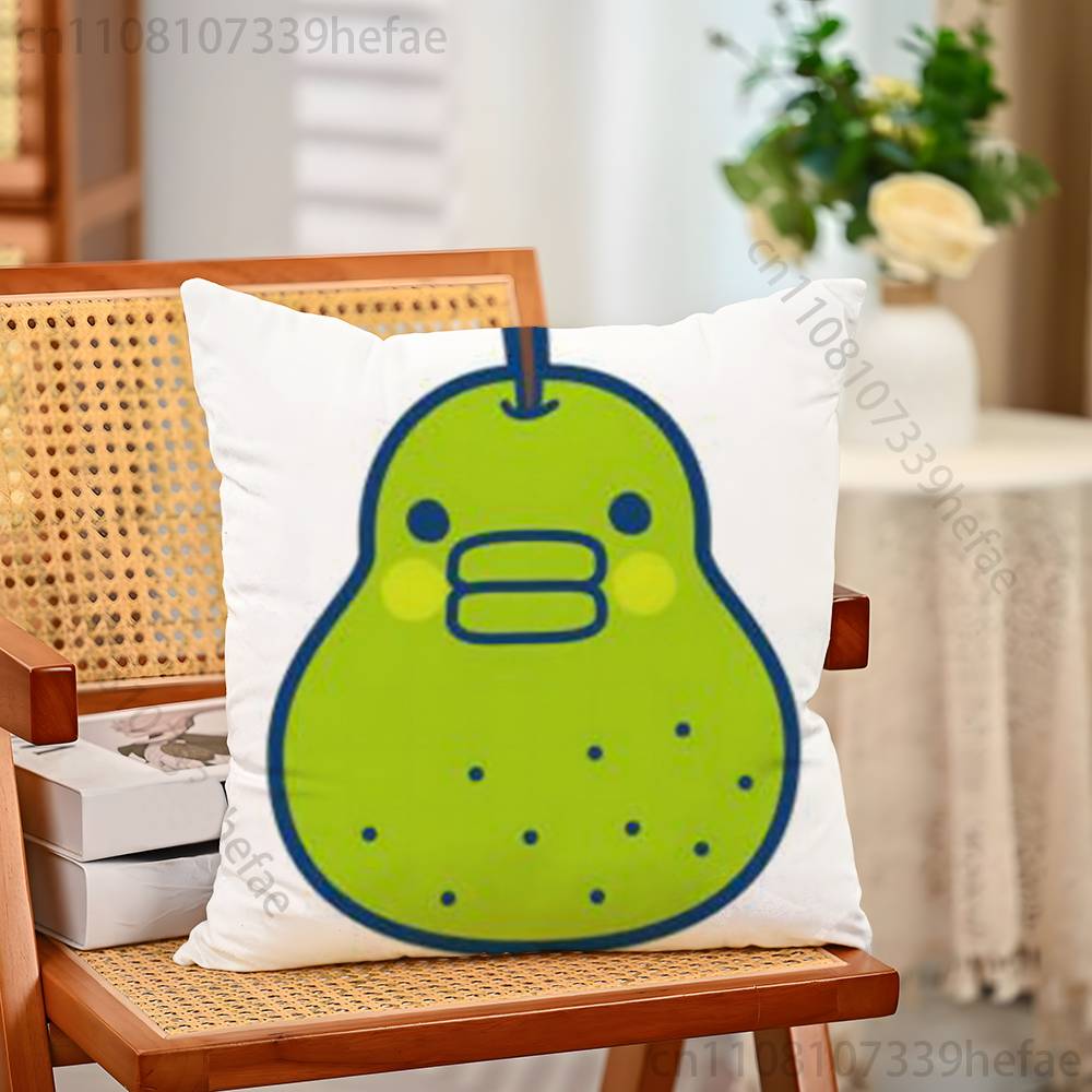 TTamagotchi MMametchi Funny Pillow Case Antidustmite Pillowcase Invisible Zipper Silky Short Plush Sofa Cushion Cover