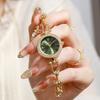 Creative Round Digital Chain Bracelet Watch, Light Luxury Niche Watch, High-End Temperament Quartz