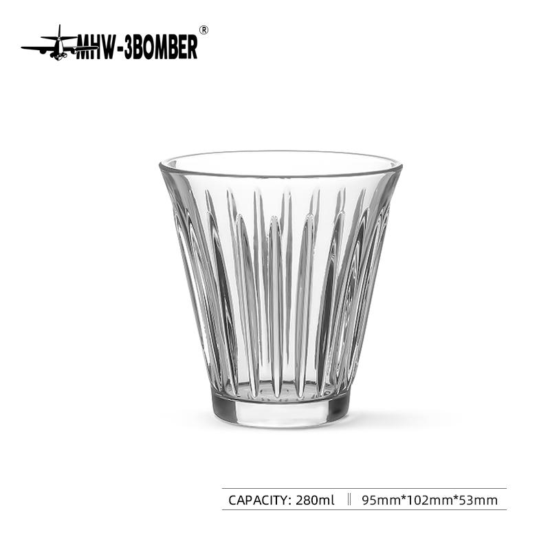 MHW-3BOMBER Wright Cup Coffee Glass Anti-Scald Several Capacities Barista Tools Accessories Latte Cappucciono Espresso