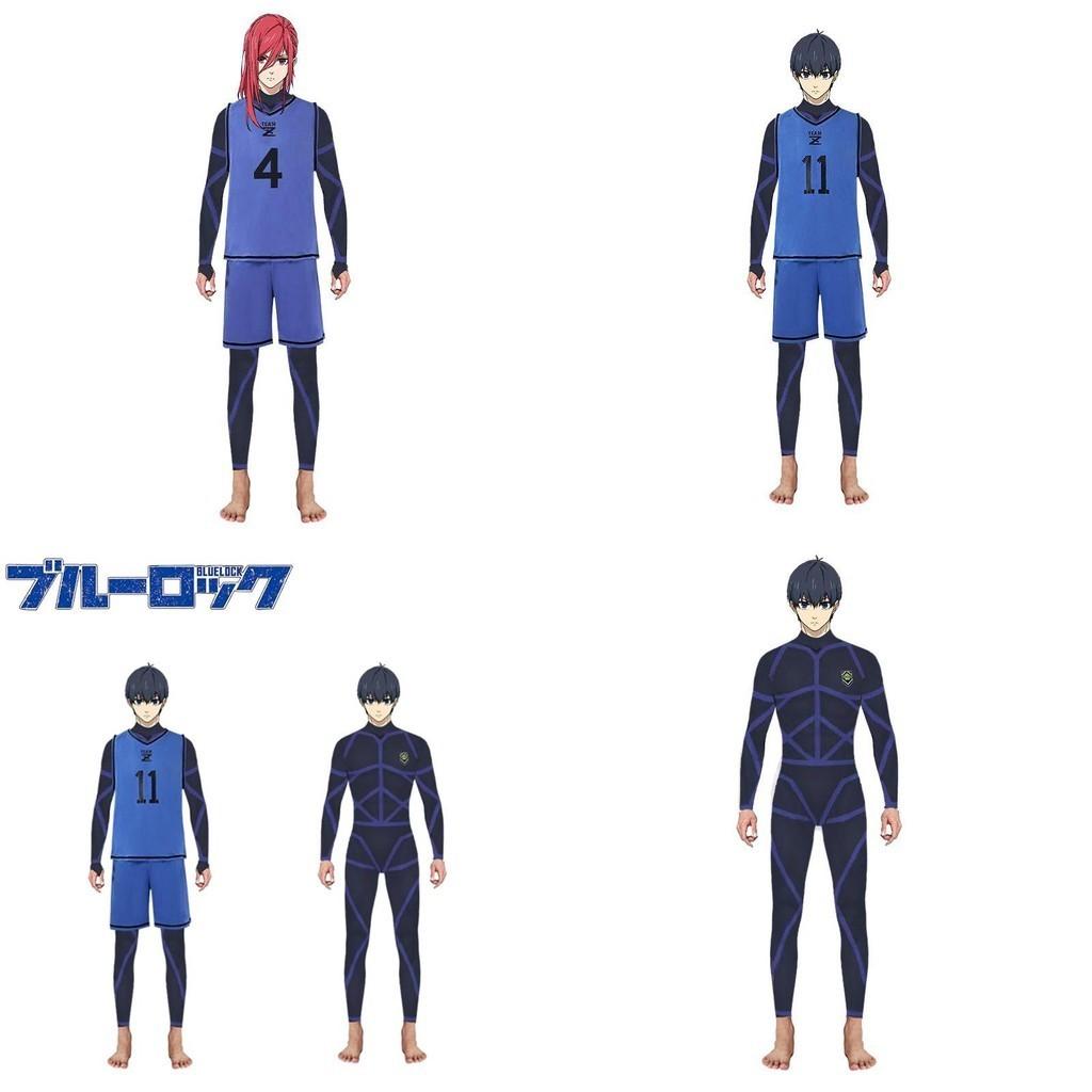 Stylish Isagi Yoichi Training Uniform Blue Lock Jumpsuit Costume For Cospaly