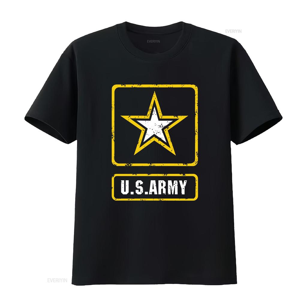 Pocket Distressed U S Army Logo Vintage US Military T shirt vintage Washed Soft fashion Versatile Stylish graphic Stretched