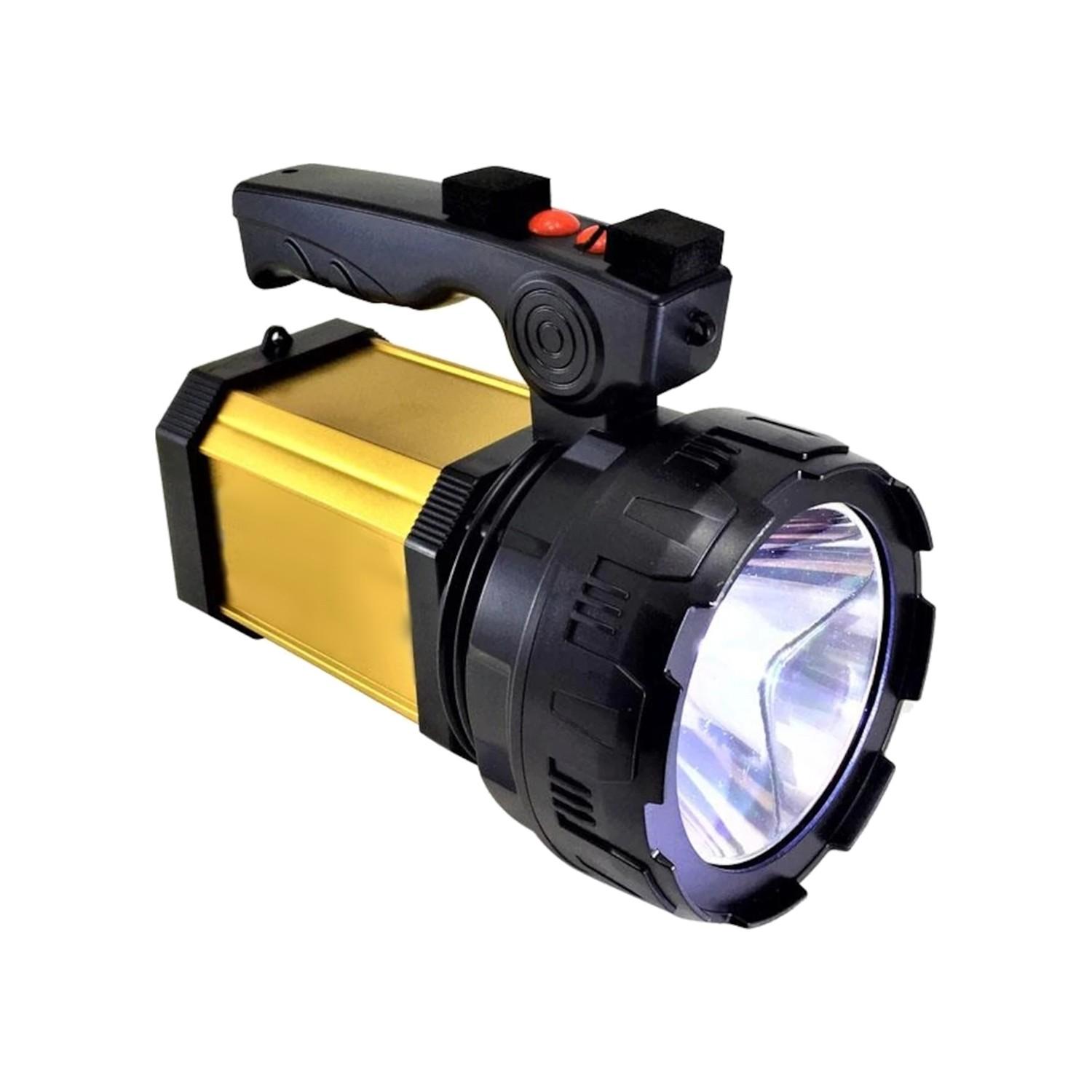 

Сверхмощный перезаряжаемый фонарик мощностью 25 Вт (SOS + внешний аккумулятор + выход USB + боковая подсветка)