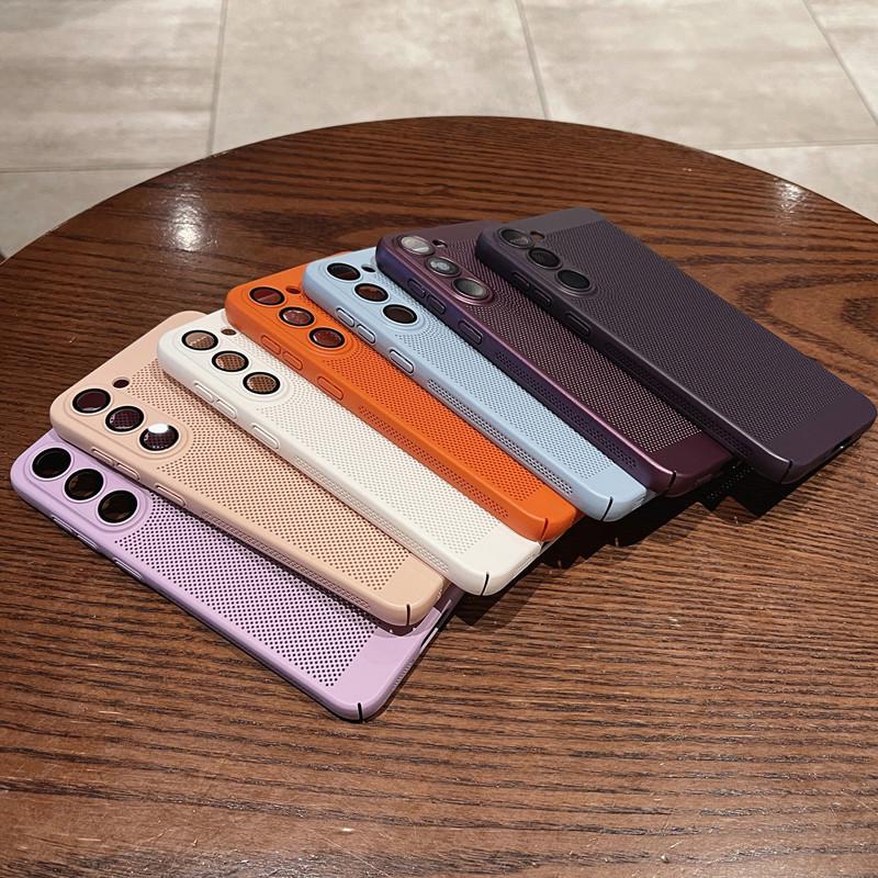 Kompatybilny z Samsung S24, S21, S22 Plus, S22 Ultra Hard Case - Jednolity kolor dla lepszego odprowadzania ciepła