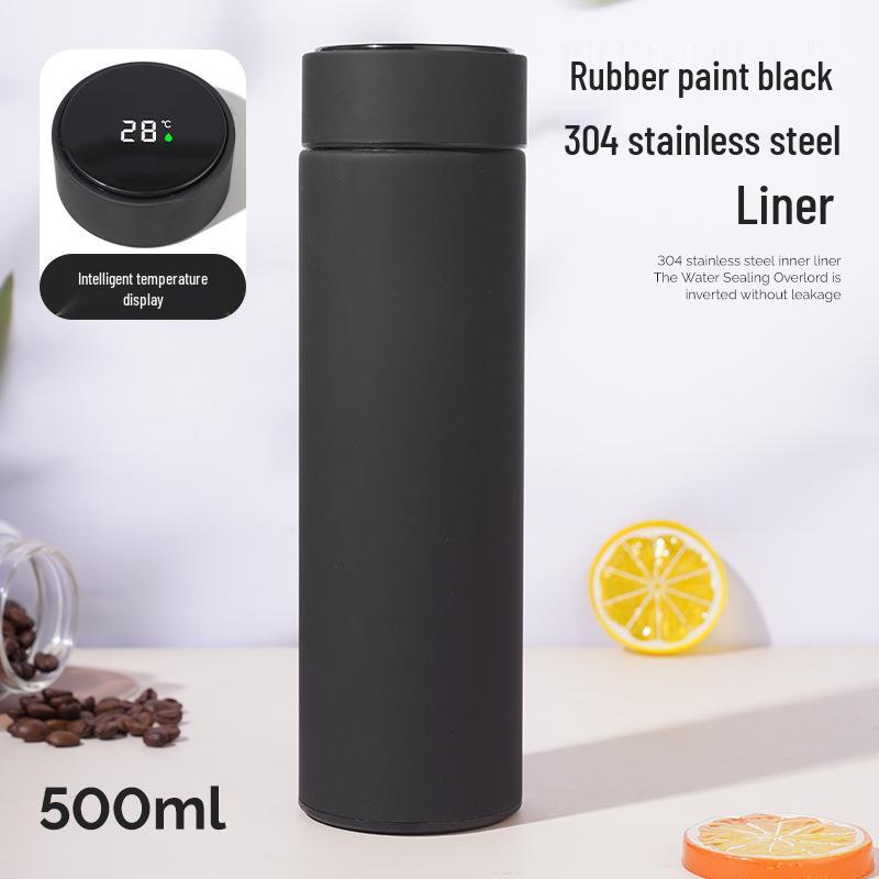 304 Stainless Steel Smart Temperature Display Insulated Water Cup with LED - Customizable Gift