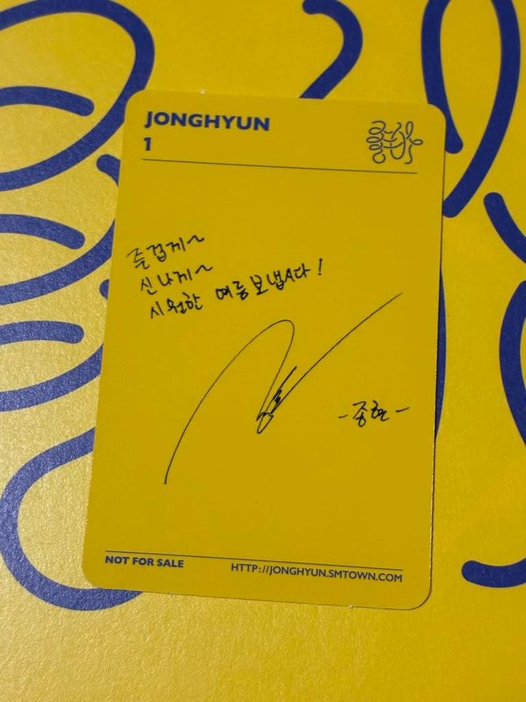 [USED] SHINee JONGHYUN Jonghyun She is Love with trading card