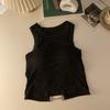 Top Canotta Donna Piccante Senza Schiena con Imbottiture sul Seno e Design a Bandeau