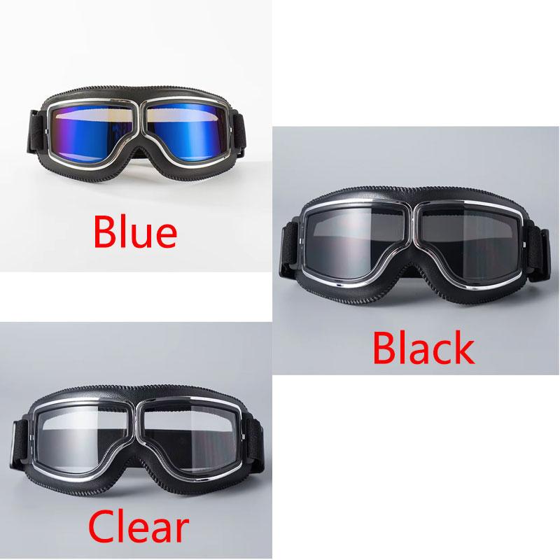 1pcs Vintage Windproof Motorcycle Goggles Retro Motocross Cycling Outdoor Dirt Bike Eye Protection Sunglasses