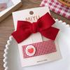 Hanfu Headdress New Year Barrettes Hair Accessories Red Bow Hair Clip  Makeup