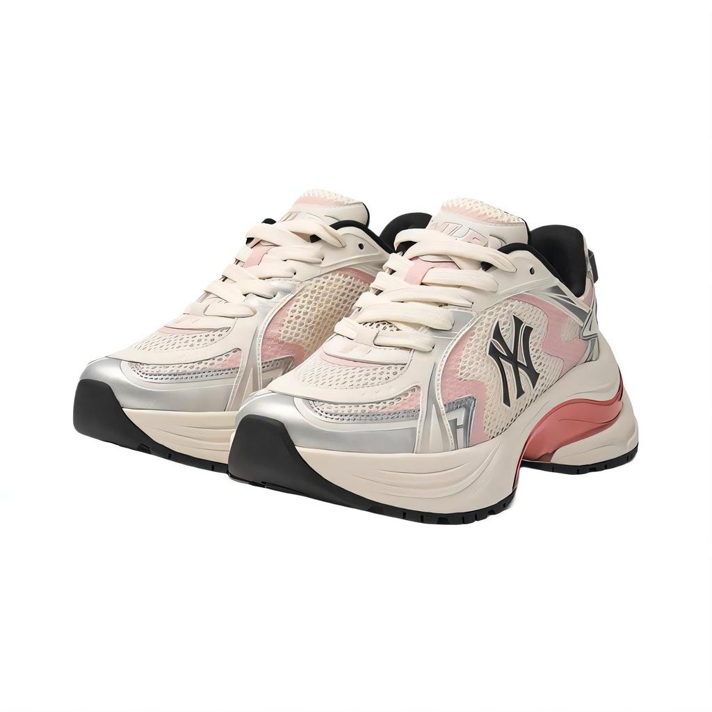 MLB Curve Runner Wear resistant And Lightweight Low top Chunky Sneakers Unisex Pink 3ARNSPL4N