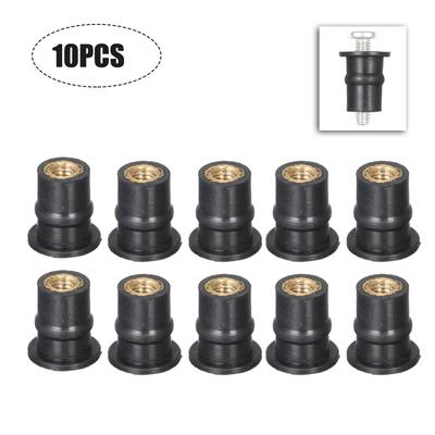 M5 Rubber Well Nuts 5MM Metric Motorcycle Windshield Shaft Nut