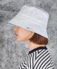 Bajal Monogram Label Color Bucket Hat White