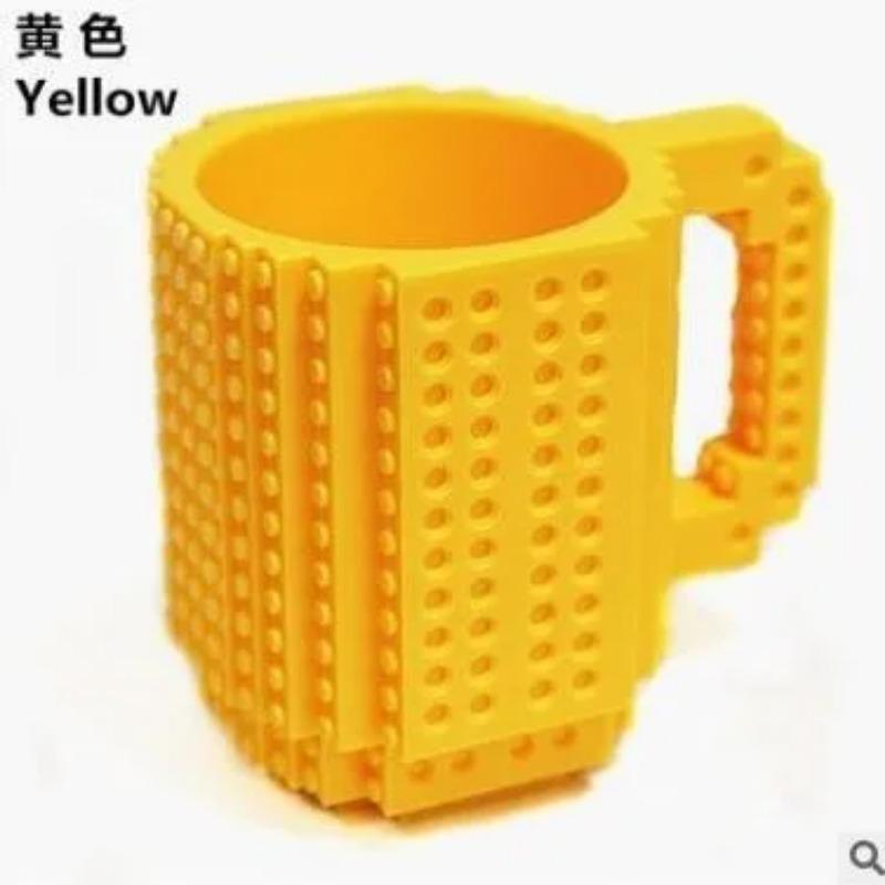 1PC Personalized Creative Building Block Assembly Cup Children's Educational Water Cup Drop-resistant Mug gift