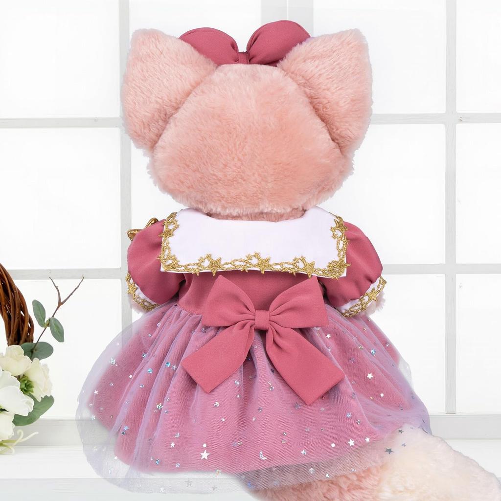 Duffy's new friends, Linabelle and StellaLou, star-patterned red costume, interchangeable, size S (no accessories included) [Used]
