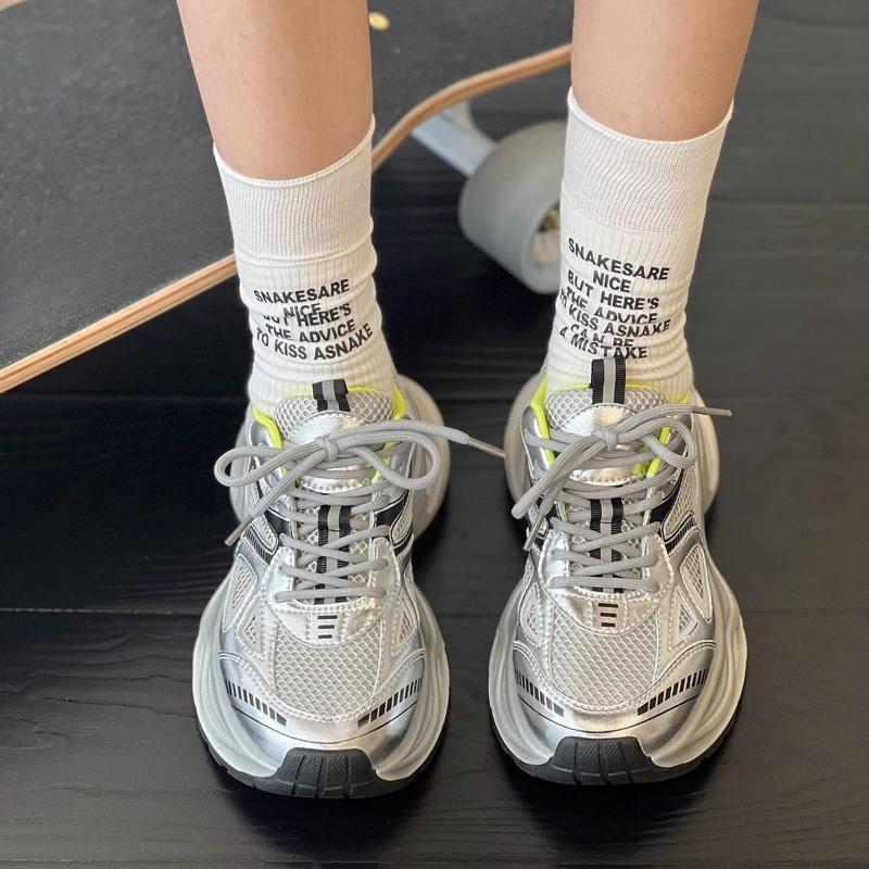 Thick-soled Dad Shoes for Women, Breathable and Versatile Casual Shoes, Retro Running Sports Shoes