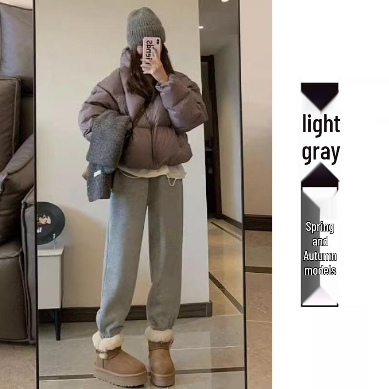 

Maternity Drawstring Pants - Lambswool, 3 Thicknesses, Autumn/Winter, Cuffed Lantern Style, Plus Velvet, Wearable Post-Pregnancy Medium
