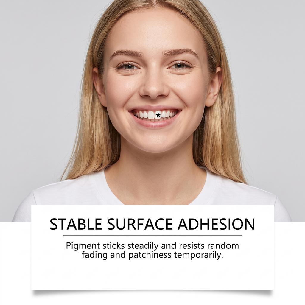 4.5ml Teeth Painting Liquid, Smooth Application For Custom Designs, Good Adhesion, Easily Removed With Water Black&Red Tooth Paint