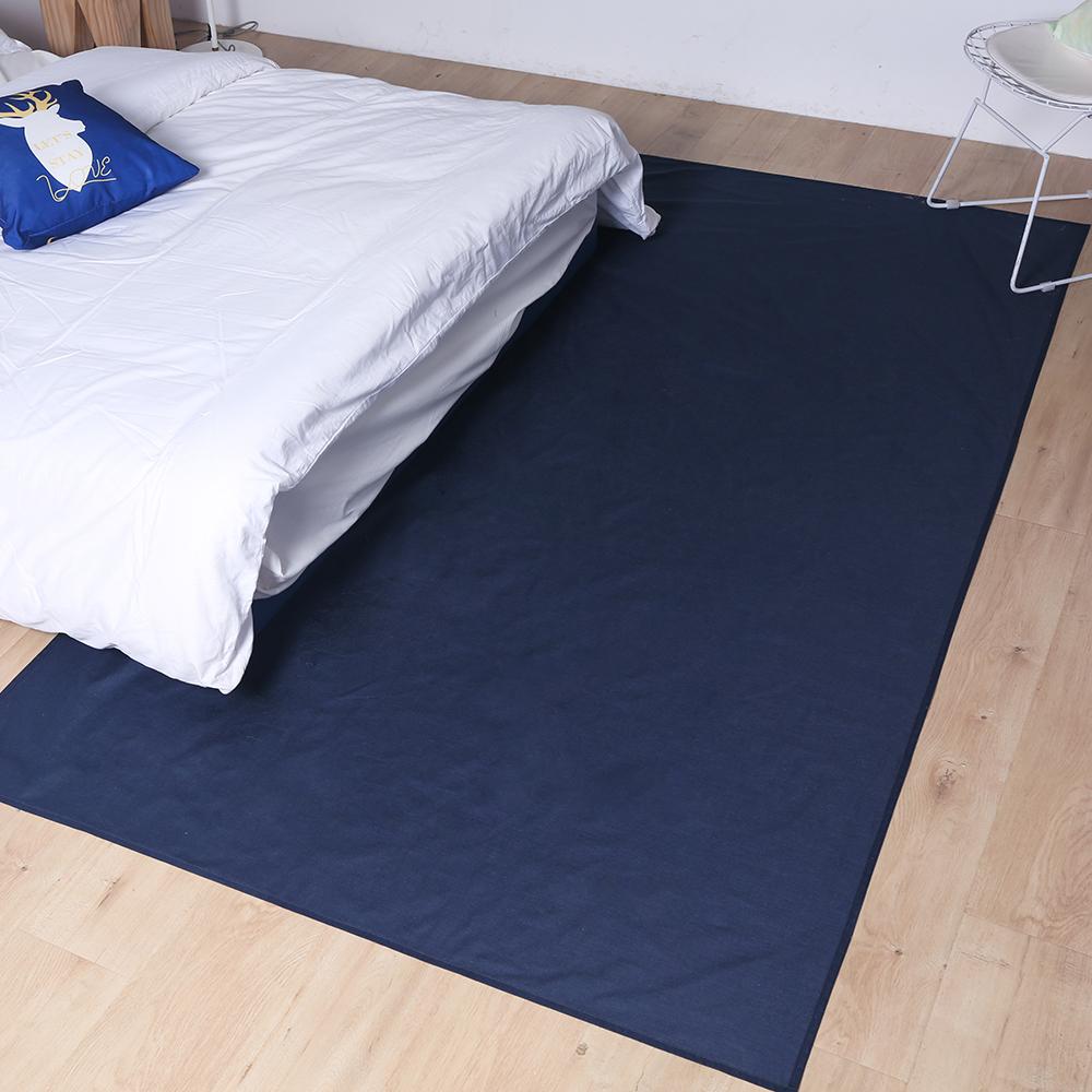 Conductive Silver EMF Shielding Blanket - Soft Silver-Fiber Protective Blanket King темно-синий