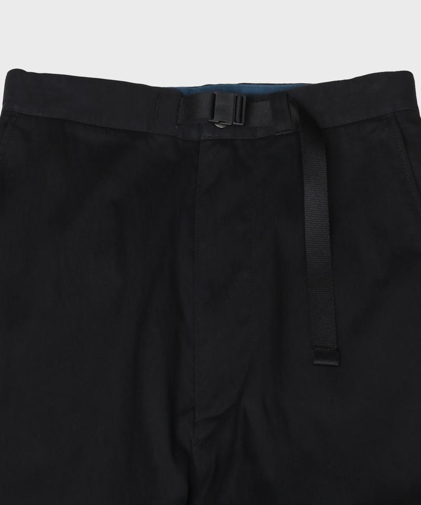 Teuletong Wide Tapered Pants - Blue Black