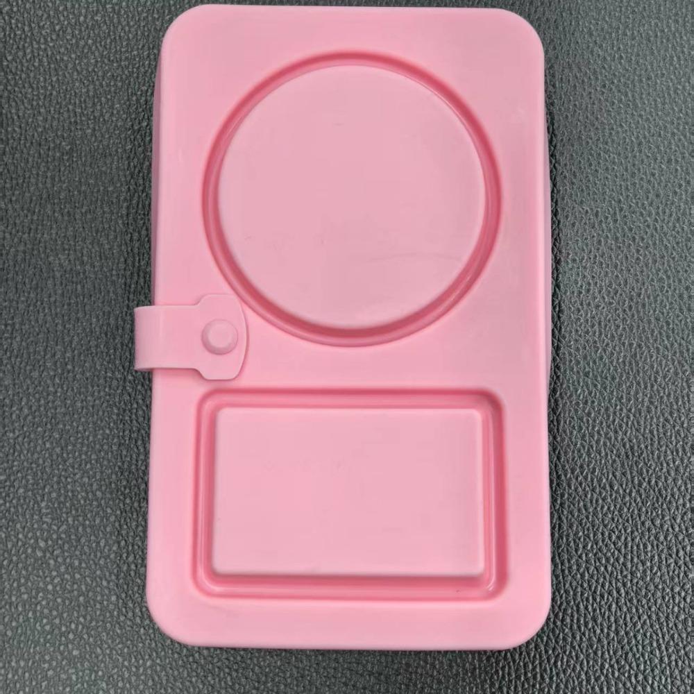 Silikon-Snackbehälter mit Deckeln Mehrzweck-Lebensmittel-Snackboxen Wiederverwendbar Doppelkammer-Dip-Schälchen