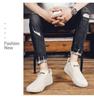 2025 New Men's High-Top Casual Work & Hiking Shoes - Trendy, Versatile Outdoor Footwear for Autumn