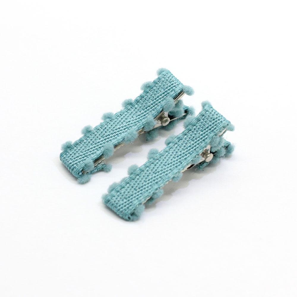 New Christmas Ribbon Lined Small Alligator Clips Decorative Hair Pins Barrettes for Toddlers Braid Accessories