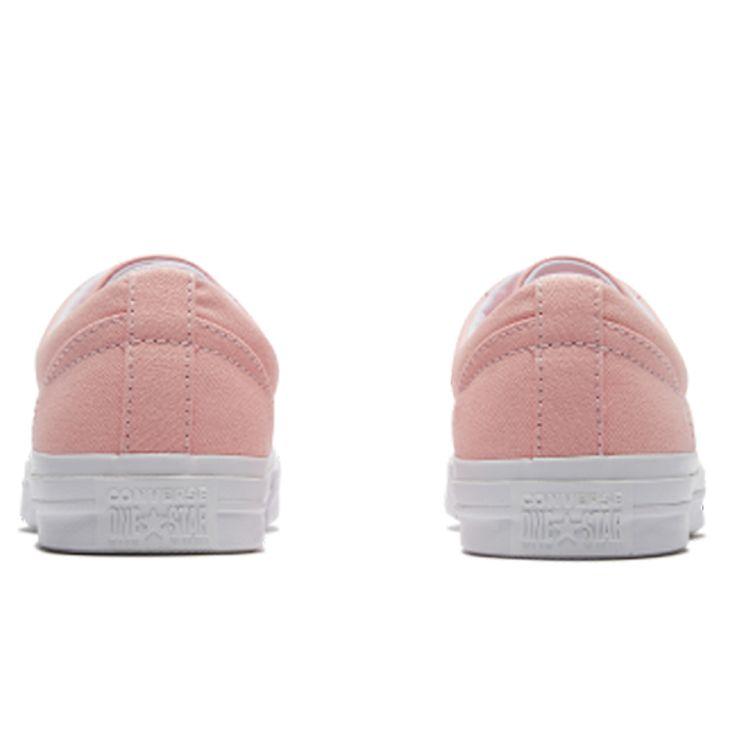 Converse One Star Classic Versatile Low Top Canvas Shoes Women sneaker Pink White 564204C