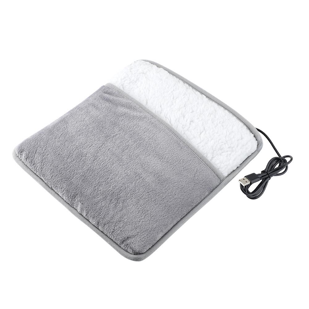 Electric Foot Warmer USB Heating Pad Multi-Function Portable Hand Warmer Soft Thermal Foot Muff for Shoulders Feet Legs